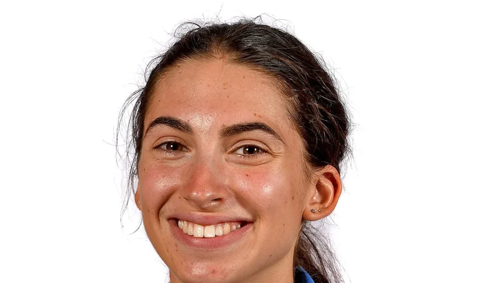 Paige Greco, photographed in 2019 at an Australian team processing session for the Tokyo 2020 Paralympics.